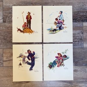 Norman Rockwell 4 Seasons Prints